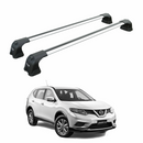 For Nissan X-Trail T32 2014-2021 Roof Rack System, Aluminium Cross Bar, Fix Point, Silver-1