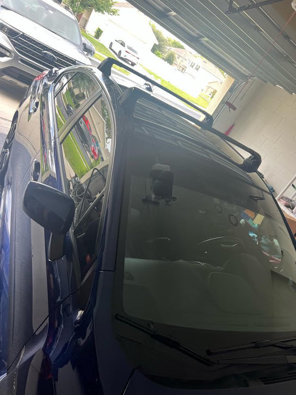 Für Subaru WRX 2018-Up Dachträger Querstange Metallhalterung Fixpunkt Alu Silber