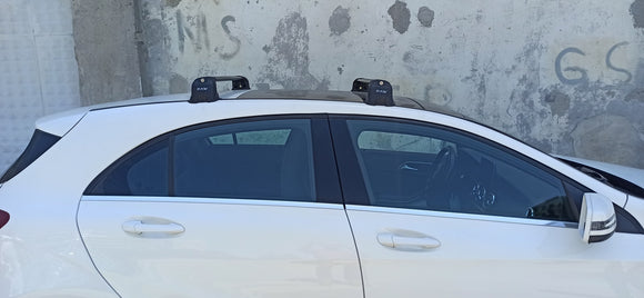 For Mercedes Benz A W176 2012-2018 Roof Rack Cross Bars Fix Point Alu Silver