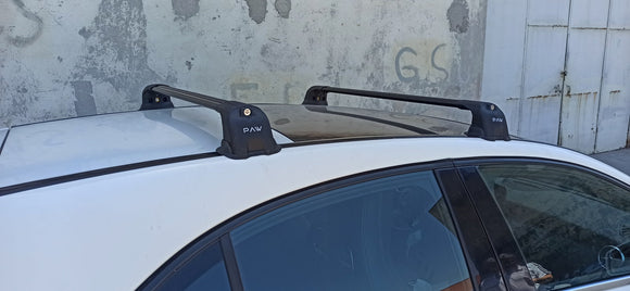 For Mercedes Benz A HB W177 2018-2025 Roof Rack Cross Bars Fix Point Alu Black