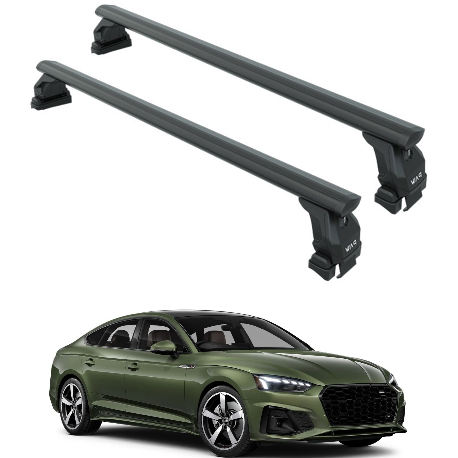 For Audi A5 Sportback 2017- 2024 Roof Rack Cross Bars Black