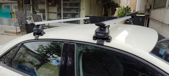 For Audi A3 2013-2020 Sedan Roof Rack Cross Bars Normal Roof Alu Silver