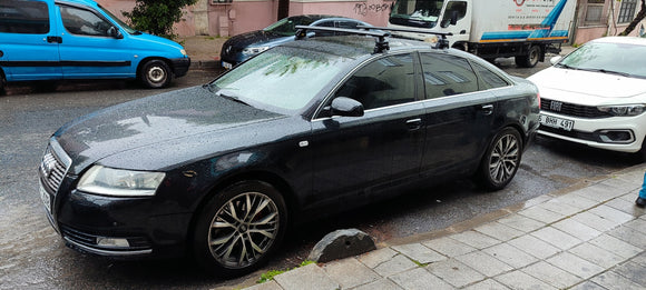 For Audi A6/S6/RS6 C6 Sedan 2005-2011 Roof Rack Cross Bars Normal Roof Alu Silver