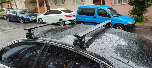 For Audi A6/S6/RS6 C6 Sedan 2005-2011 Roof Rack Cross Bars Normal Roof Alu Silver