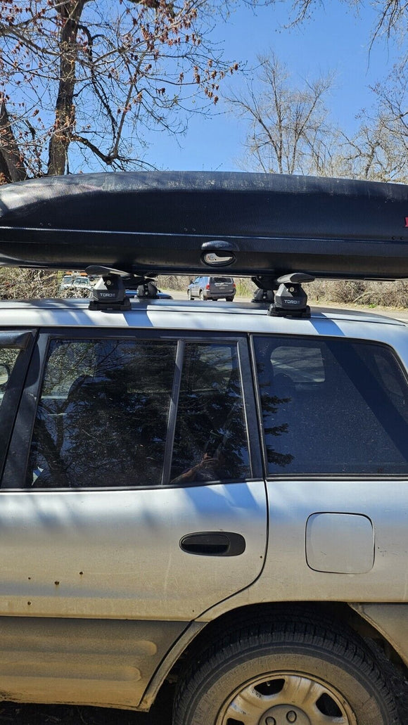 Für Toyota Rav 4 1994–2006 Dachträger, Querträger, Metallhalterung, Fixpunkt, Alu, Schwarz