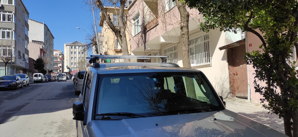 For Jeep Commander XK 2006-2010 Roof Rack Cross Bars Fix Channeled Alu Silver