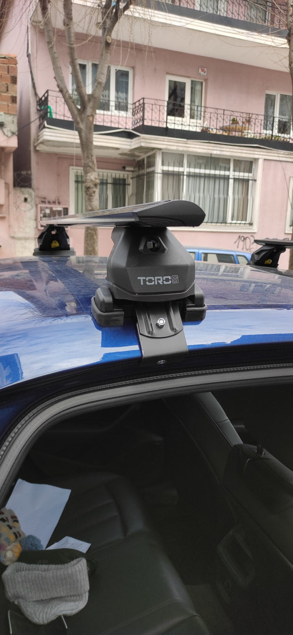 For Audi A4 B9 2017-2025 Rack Cross Bars Normal Roof Alu Black