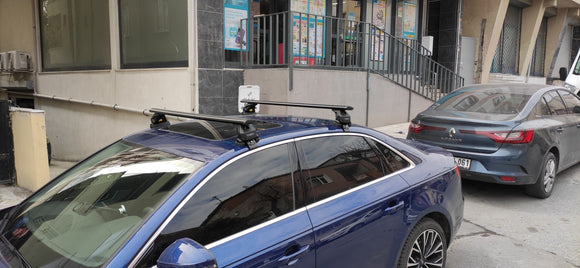 For Audi A4 B9 2017-2025 Roof Rack Cross Bars Normal Roof Alu Silver