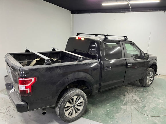 Für Ford F150 Lightning 2022-Up Dachträgersystem, Aluminium-Querstange, Metallhalterung, abschließbar, Silber