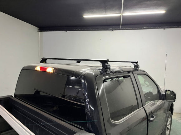 For Ford F350 2017-2022 Roof Rack Cross Bars Normal Roof Alu Black