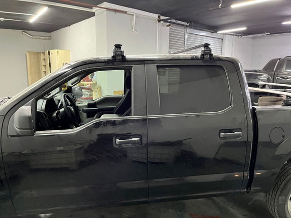 For Ford F250 2017-2022 Roof Rack Cross Bars Normal Roof Alu Black