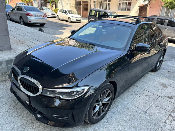 For Bmw 3 Sedan (G20) | 2018-2025 Roof Rack Cross Bars Fix Point, Black