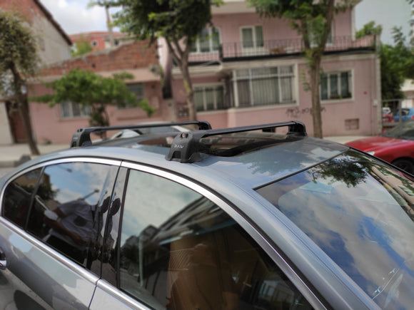 For Bmw 5 Sedan G30 (2016-2023) Roof Rack Cross Bars Fix Point, Black