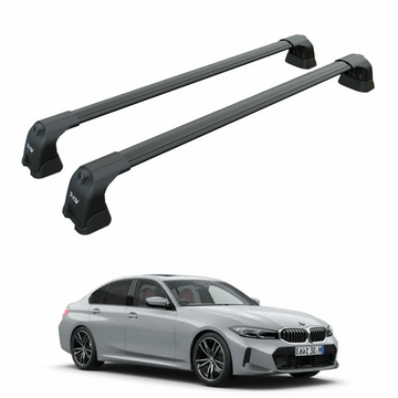 For Bmw 5 Sedan G30 (2016-2023) Roof Rack Cross Bars Fix Point, Black