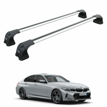 For Bmw 5 Sedan G30 (2016-2023) Roof Rack Cross Bars Fix Point, Silver