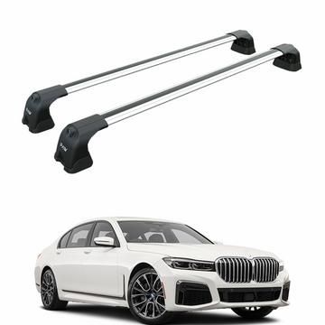 For Bmw 7 (G70) 2022-2025 Roof Rack Cross Bars Fix Point Alu Silver