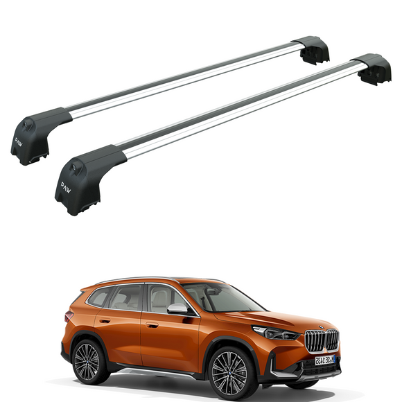 For Bmw X1 (U11) 2022-2025 Roof Rack Cross Bars Flush Rails, Silver