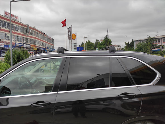 For Bmw X5 (F15) 2013-2018 Roof Rack Cross Bars Flush Rail, Black