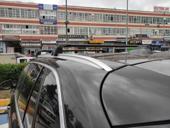 For Bmw X5 (F15) 2013-2018 Roof Rack Cross Bars Flush Rail, Black