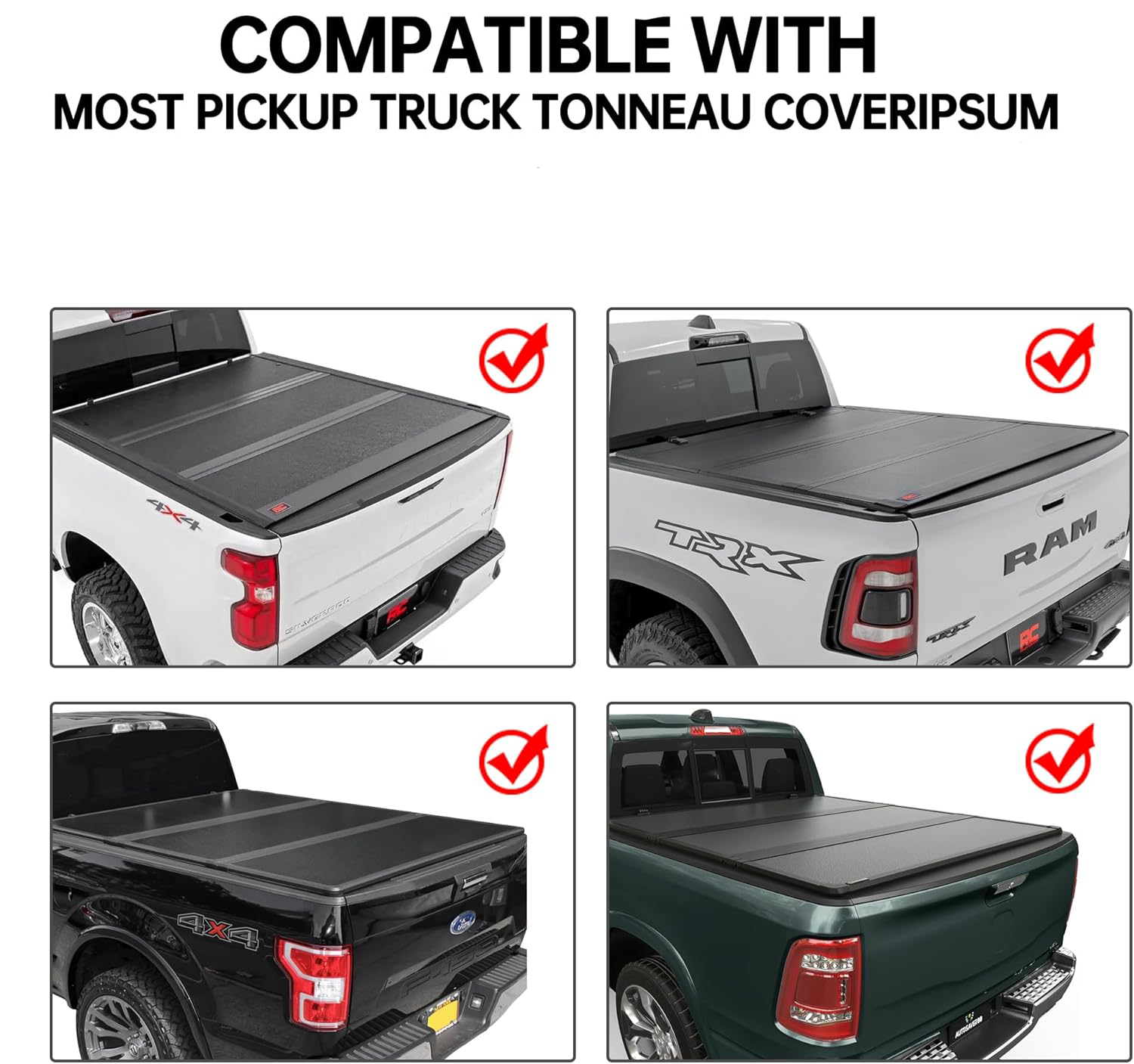 BR1 Black Trunk Bed Carrier Roof Racks for Chevrolet Silverado 1500 2014-2018 (3rd Gen) - 0