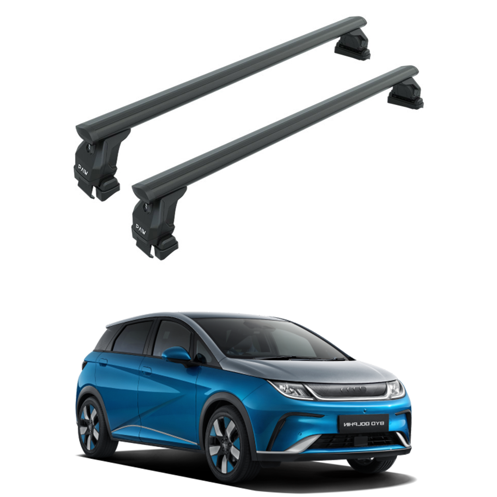 For Byd Dolphin Roof Rack System, Aluminium Cross Bar, Normal Roof, Black