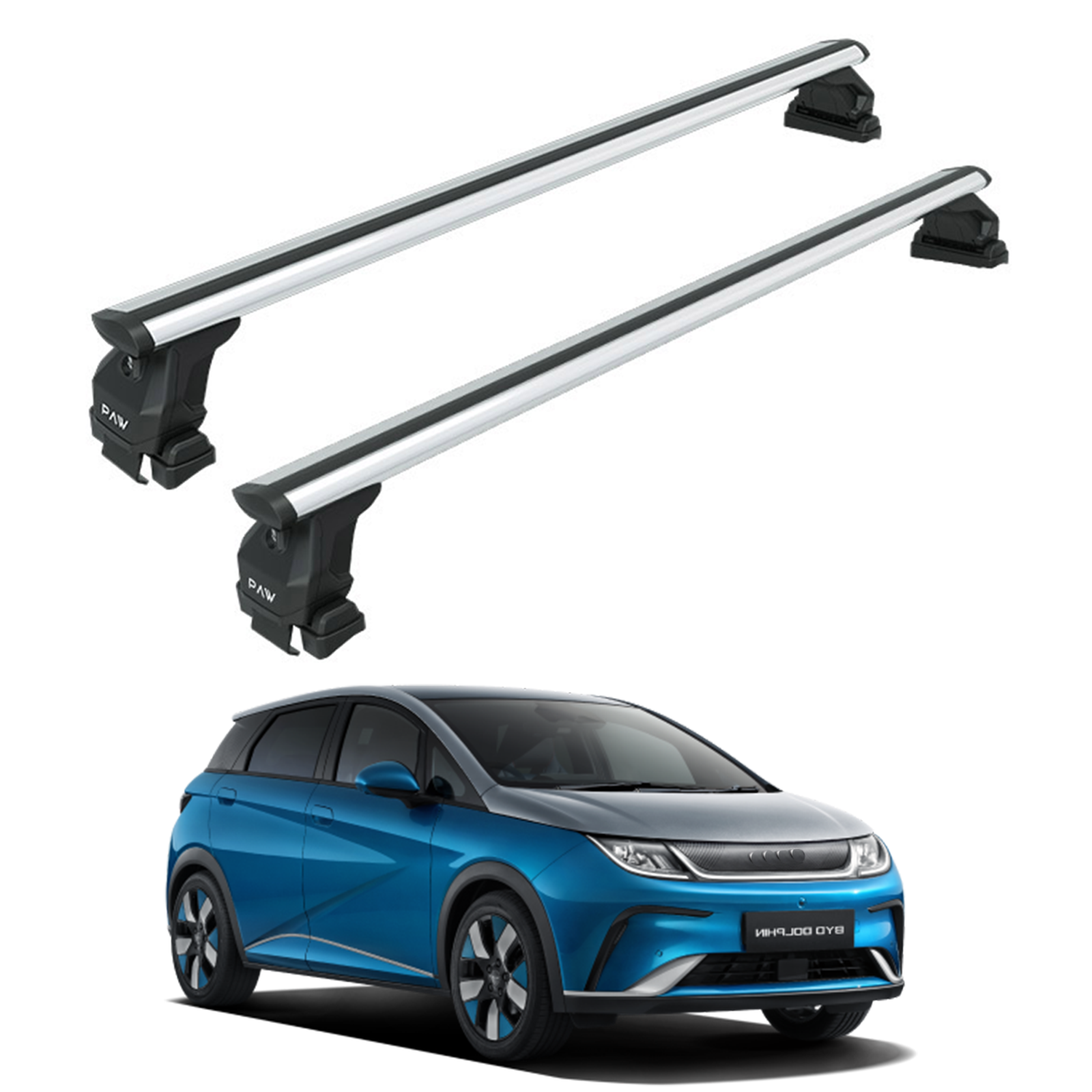 For Byd Dolphin Roof Rack System, Aluminium Cross Bar, Normal Roof, Silver