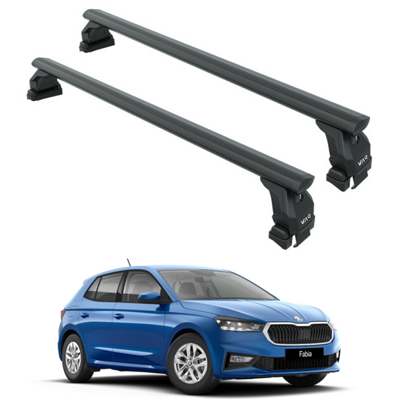 Für Skoda Octavia 2019-Up Dachträgersystem Träger Querstangen Aluminium abschließbar Hochwertige Metallhalterung Schwarz 