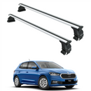 Für Skoda Octavia 2019-Up Dachträgersystem Träger Querstangen Aluminium abschließbar Hochwertige Metallhalterung Schwarz -1