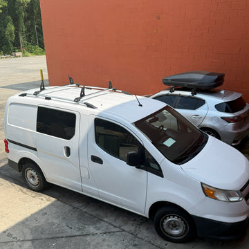 For Nissan E NV200 2014- Up Roof Side Rails and Roof Racks Cross Bars Plus Set Alu  Silver - 0