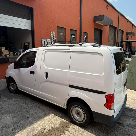 For Nissan E NV200 2014- Up Roof Side Rails and Roof Racks Cross Bars Plus Set Alu  Silver