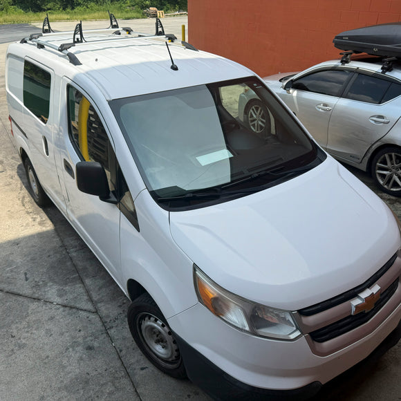 For Chevrolet City Express Roof Rails and Roof Rack Cross Bars Plus Black Color