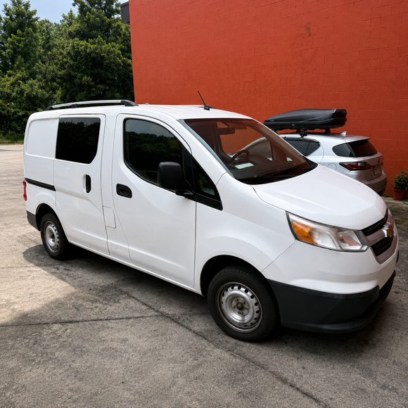 For Chevrolet City Express Roof Side Rails Ultimate Style Alu Plus Black
