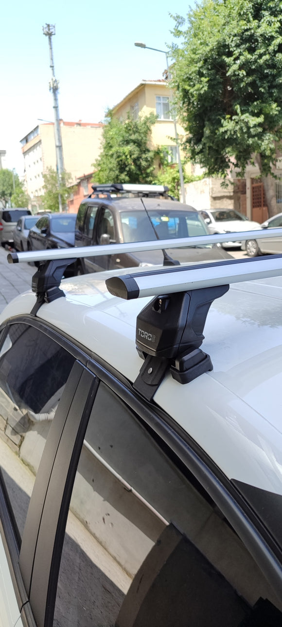For Citroen C3 B618 2016-2025 Roof Rack System, Aluminium Cross Bar, Normal Roof, Silver