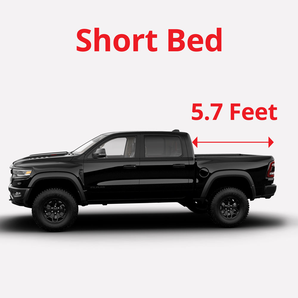 Truck Bed Rack Overland Rack Tent Rack Cargo Carrier Fit Ram 1500 5.7" 2019-Up Black Steel - 0