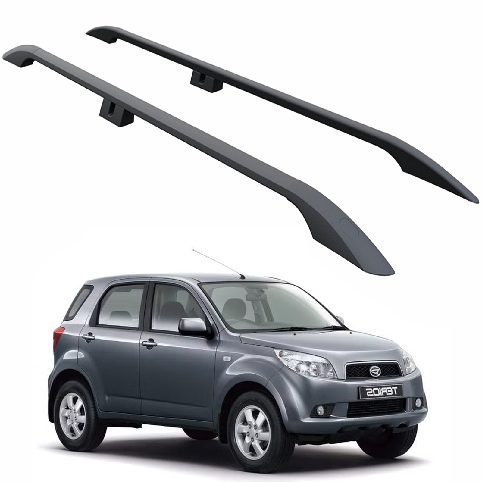 For Daihatsu Terios Roof Rails - Black 2006-2017 Plus Series
