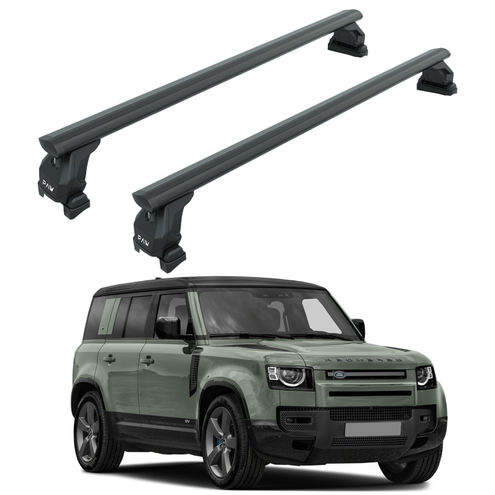 For  Land Rover Defender L663 2020-2025 Cross Bars Fix Point Pro 6 Alu Black