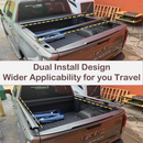 Für Ford F150 Lightning 2022-Up Dachträgersystem, Aluminium-Querstange, Metallhalterung, abschließbar, Schwarz-2