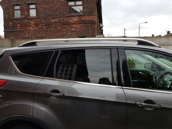 For Ford Kuga (C520) 2013-2019 Roof Rack Cross Bars Raised Rail Alu Black