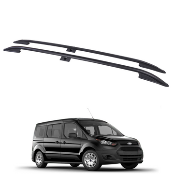 For Ford Transit Connect LWB (2013-2023) Roof Side Rails Ultimate Style, Black