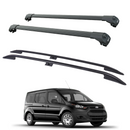 For Ford Transit Connect LWB (2013-2023) Roof Side Rails and Roof Racks Cross Bars, Black-1