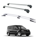 For Ford Transit Connect LWB (2013-2023) Roof Side Rails and Roof Racks Cross Bars, Silver-1
