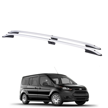 For Ford Transit Connect SWB (2013-2023) Roof Side Rails Ultimate Style, Silver
