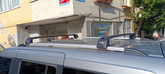 For Ford Tourneo Courier 2023-2025 Roof Rack Cross Bars Raised Rail Alu Black