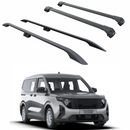 For Ford Courier (2023-2025) Roof Side Rails and Roof Racks Cross Bars, Black-1