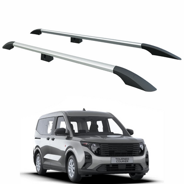 For Ford Transit Courier 2023-2025 Roof Side Rails Ultimate Style Alu Silver