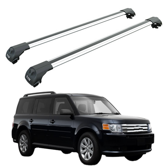 For Ford Flex 2009-2022 Roof Rack Cross Bars Raised Rail Silver