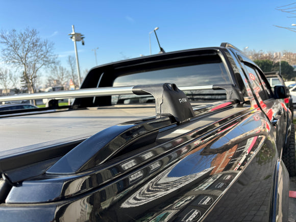 For Ford Ranger Wiltrack 2022-2025 Bed Rack Cross Bars Alu Pro 2 Black