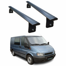 For Ford Transit 2000-2014 Roof Rack Carrier Cross Bars Aluminum, Black 2 Qty-1