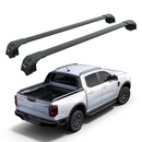 For Ford Ranger Wiltrack 2022-2025 Bed Rack Cross Bars Alu Pro 2 Black-1
