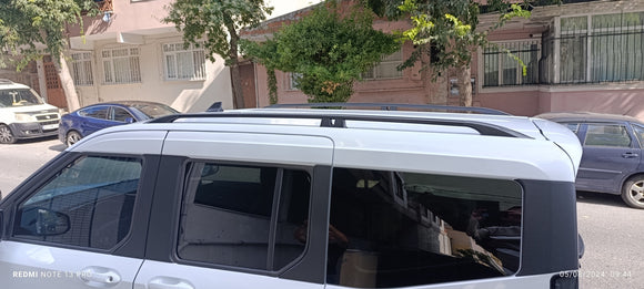 For Ford Transit Connect LWB (2024-2025) Roof Side Rails – Plus Model, Aluminum Black